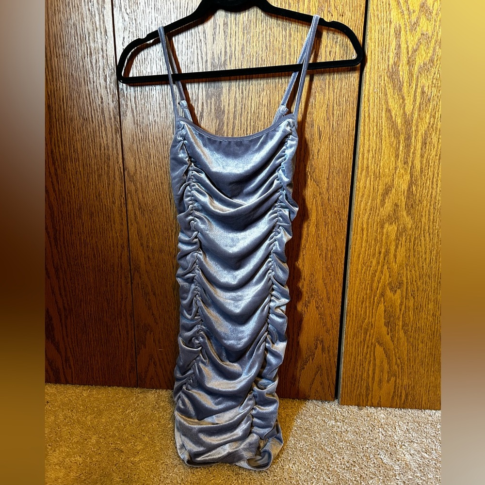 Purplish grey sparkly body con dress from forever 21 size small.